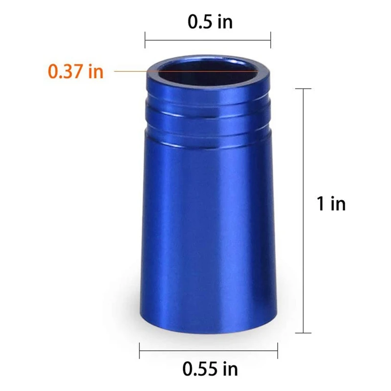 

12Pcs Golf Ferrules Aluminum 25mm with Golf Spikes Golf Multifunctional Nailer, Golf Stapler
