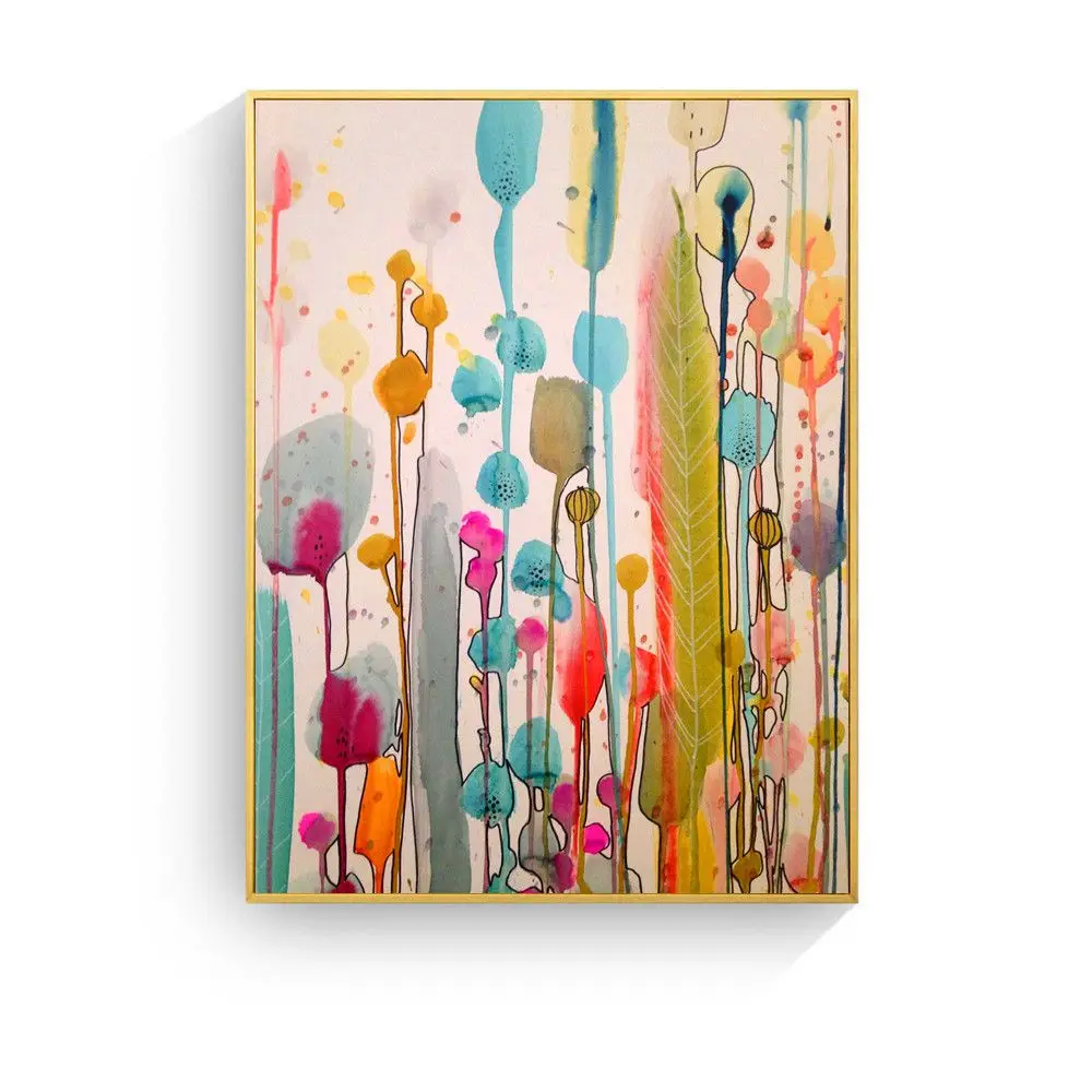 

Nordic Abstract Canvas Graffiti Canvas Painting Home Room Decoration Picture Watercolor Poster Frameless Prints for Living Room