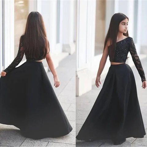 Fancy Flower Girl Dresses For Weddings Vestidos daminha Kids Evening Pageant Gowns with Bow First Communion Dresses For Girls