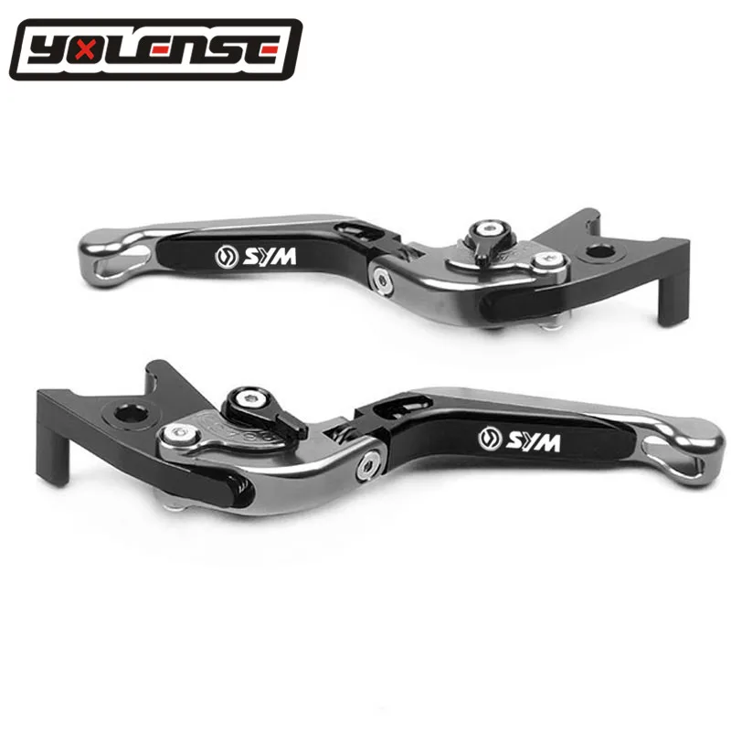 L Для SYM MAXSYM 300 300i 400 400i 600 600i круглый год Мотоцикл CNC регулируемый складной выдвижной тормозной рычаг сцепления с логотипом - Цвет: L