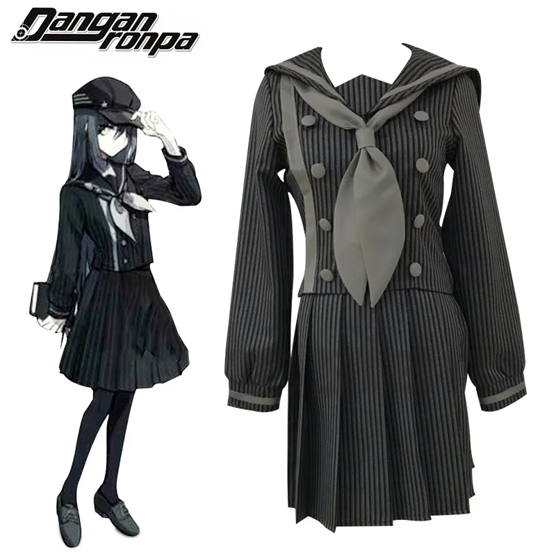 

Anime Dangan-Ronpa Saihara Shuichi Cosplay Costume Adult Outfit Women Sailor Suit Skirt Danganronpa JK Uniform Bow tie Halloween