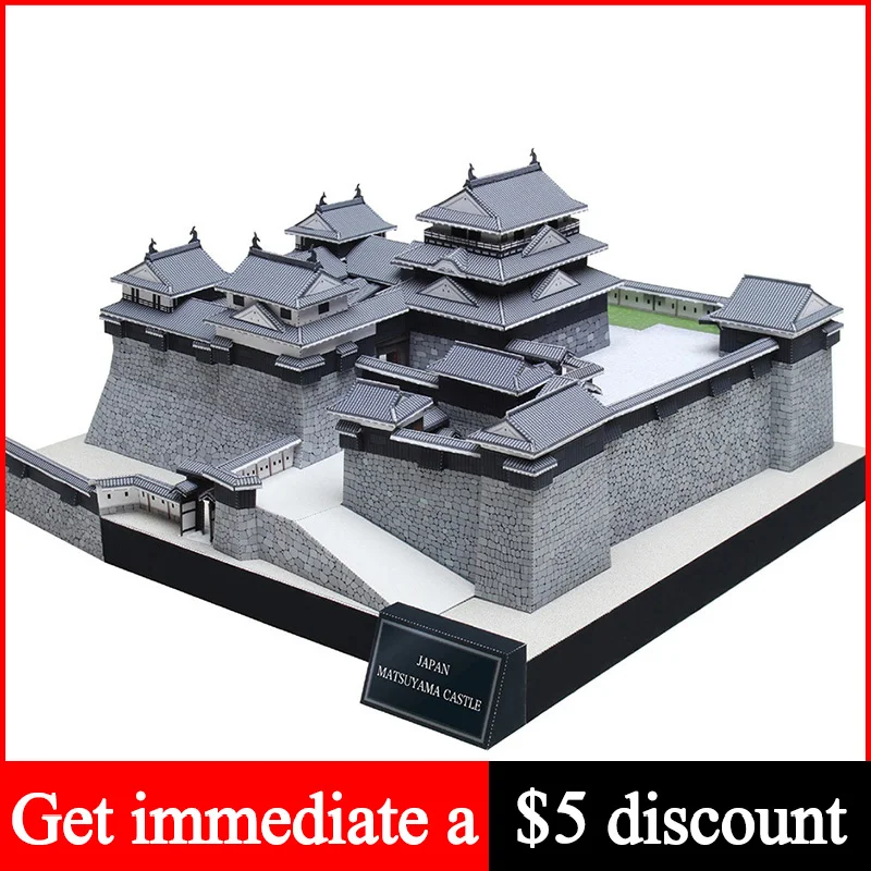 

Japan Matsumoto Castle Complete 3D Paper Model House Papercraft DIY Art Origami Building Teens Adult Handmade Craft Toys QD-200