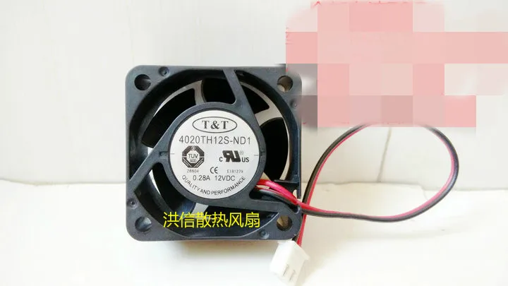 

Brand new T & T 4020th12s-nd1 DC12V 0.28a 4cm 40 * 20MM cooling fan