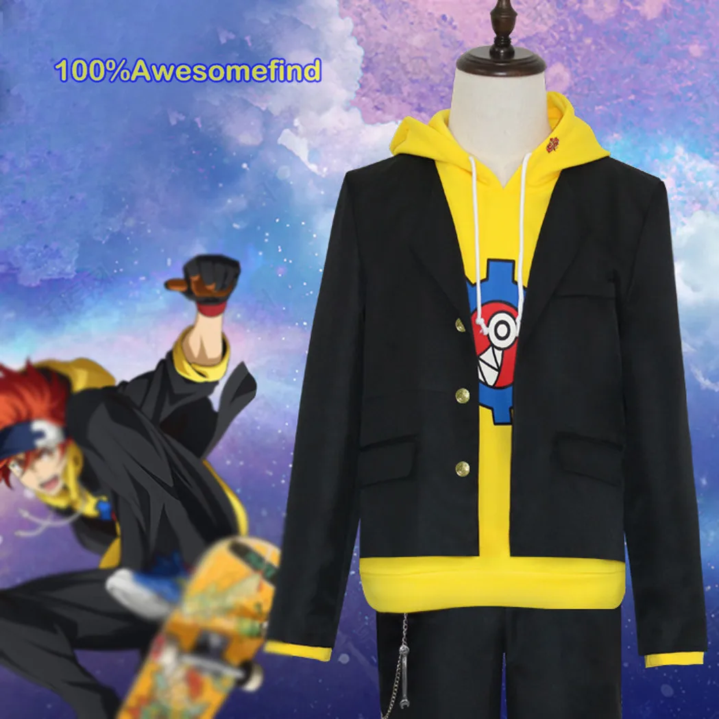 

SK8 the Infinity Reki Kyan Cosplay Costume Men School Uniform Japanese Anime Sportswear Jacket Pants Hoodies Outfits Streetwear