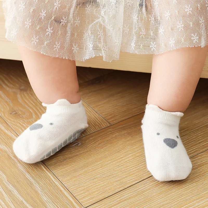 Детские носки Домашние для 0-5years малышей Нескользящие мягкие хлопковые с милыми