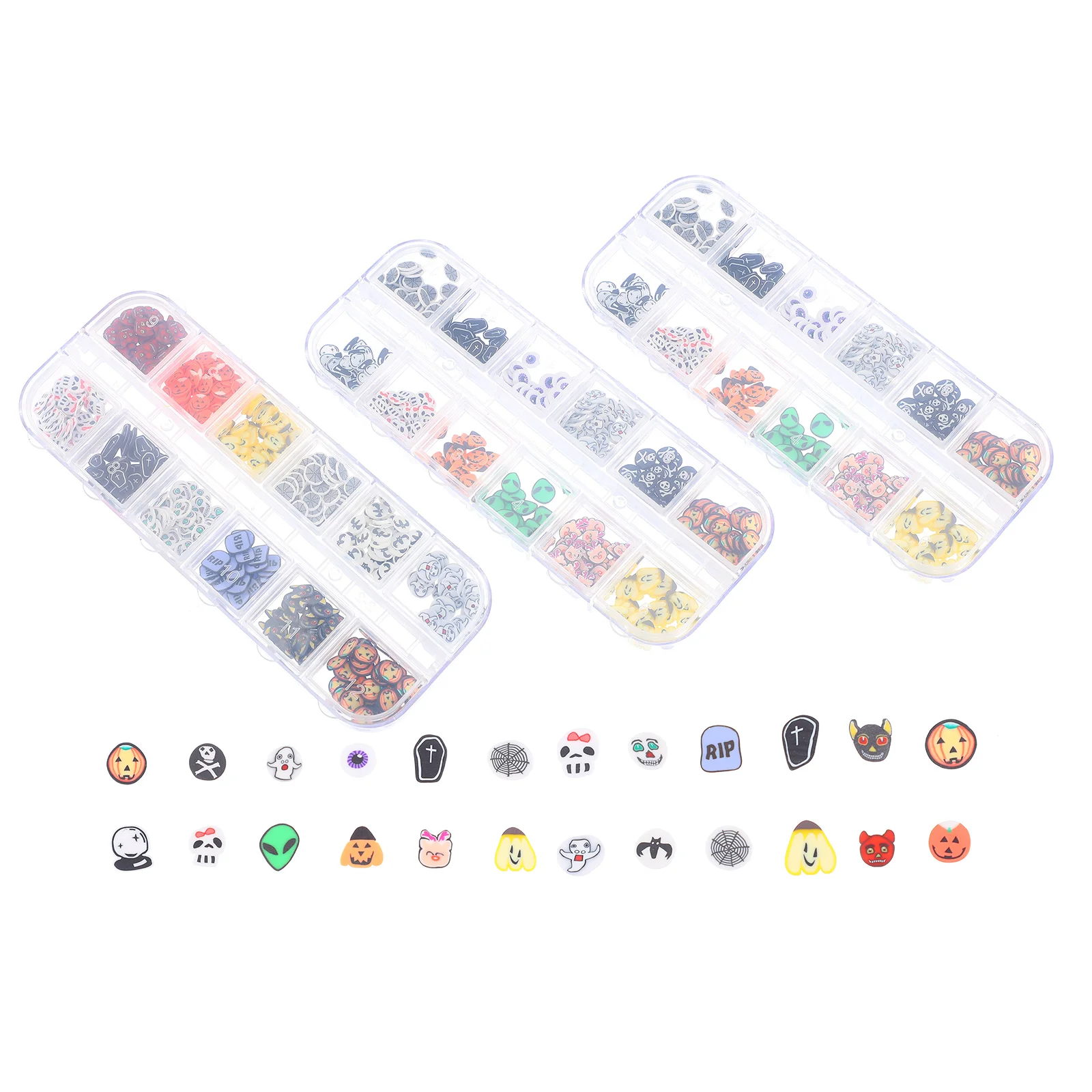 

3 Boxes Nail Art Glitter Sequins Nail Art Charms Manicure Decoration