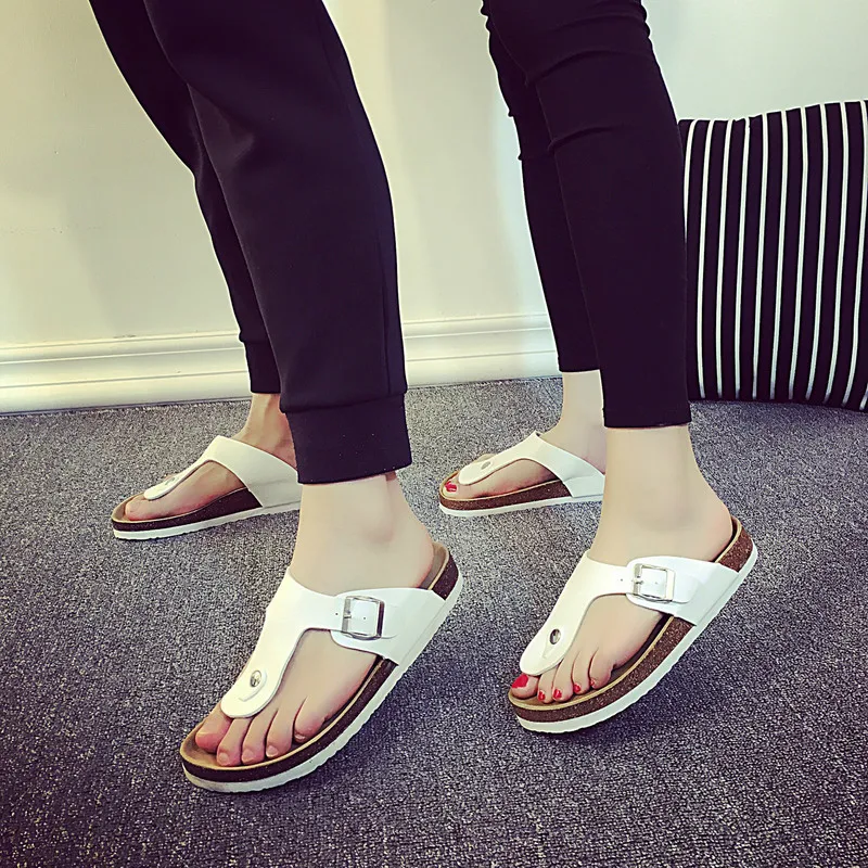 Шлепанцы женские на плоской подошве повседневные пляжные сандалии-гладиаторы