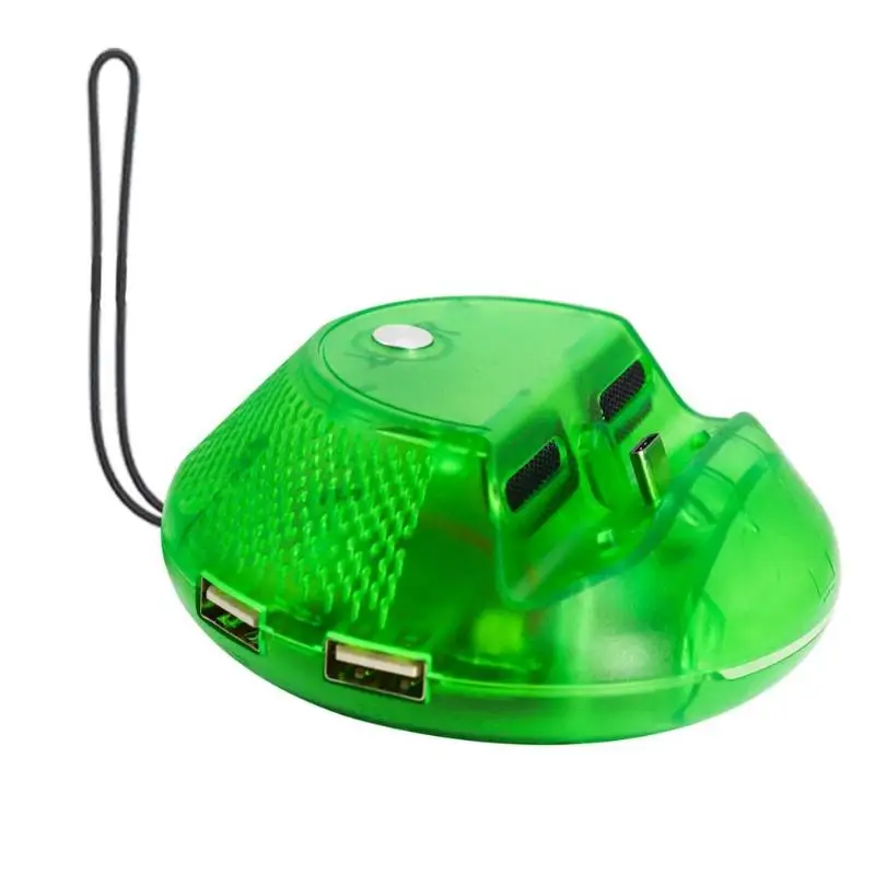 Green НОВЕЙШАЯ портативная охлаждающая зарядная станция USB 3,0 type C HDMI ТВ док-станция, держатель для конвертера, пульт для переключения, игровая консоль, хост - Цвет: Green