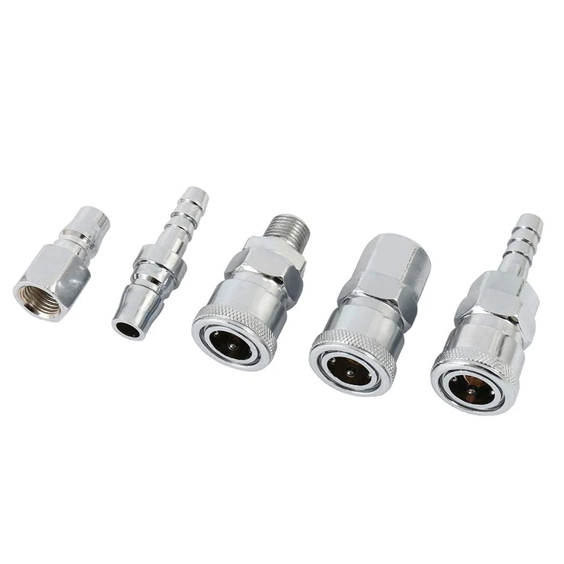 

18Pc Air Line Hose Fittings 1/4 Inch Bsp Compressor Air Thread Hose Connector Fittings Male Female Connector Quick Release Set