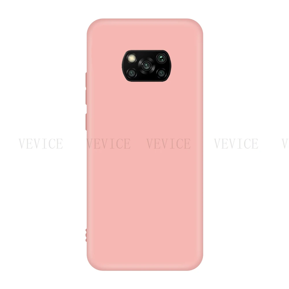 

Silicone Candy Colors Matte Case For Xiaomi poco x3 nfc Tempered Cover For Xiaomi poco x3 Luxury Liquid Soft Silicone Phone Case