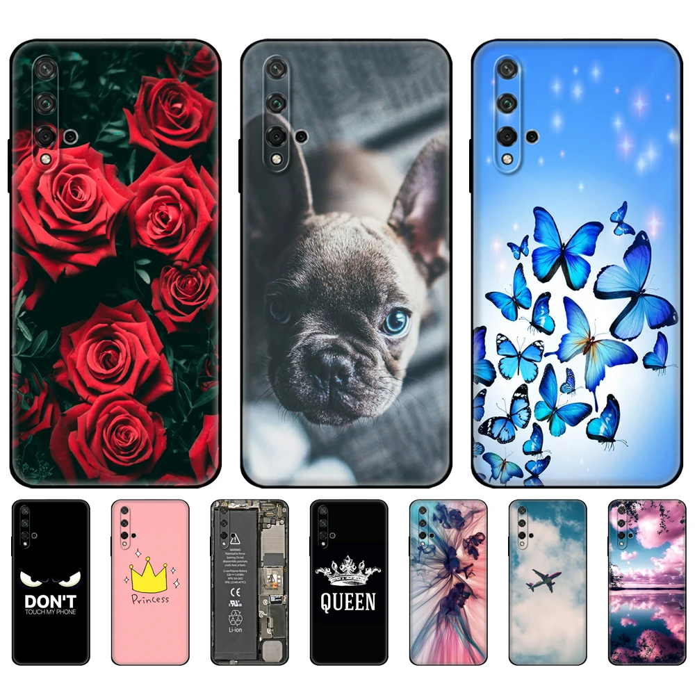 Чехол для Honor 20 силиконовая задняя крышка чехол телефона Huawei YAL-L21 роскошный