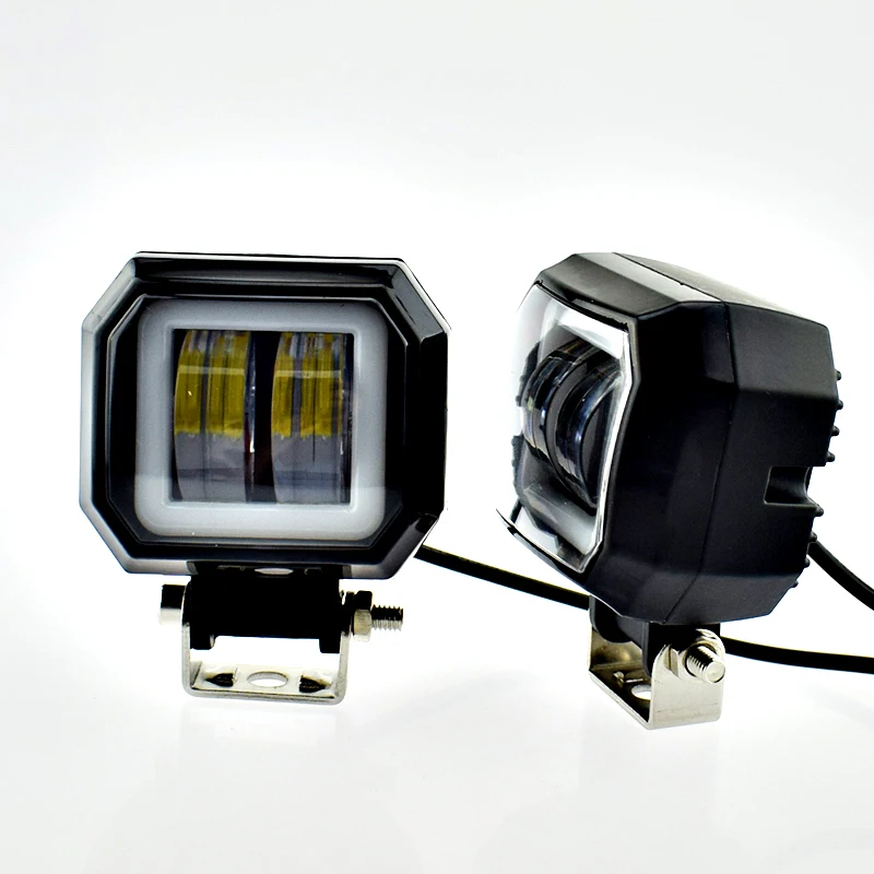 4 шт. автомобильный рабочий свет бар 12 В 20 Вт светодиодные фары Moto angel eyes фара