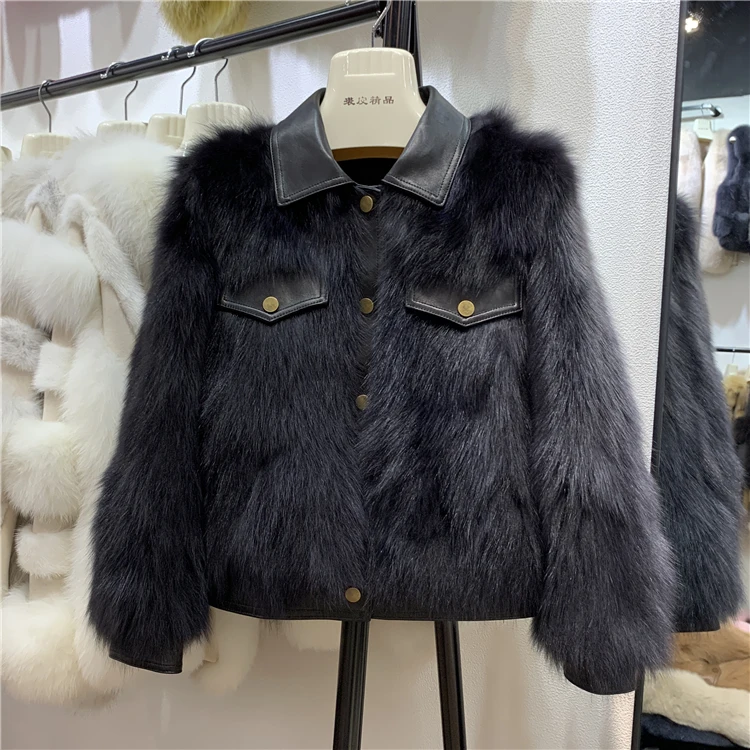 Новые Натуральные меховые куртки женские пальто из натуральной кожи | Женская