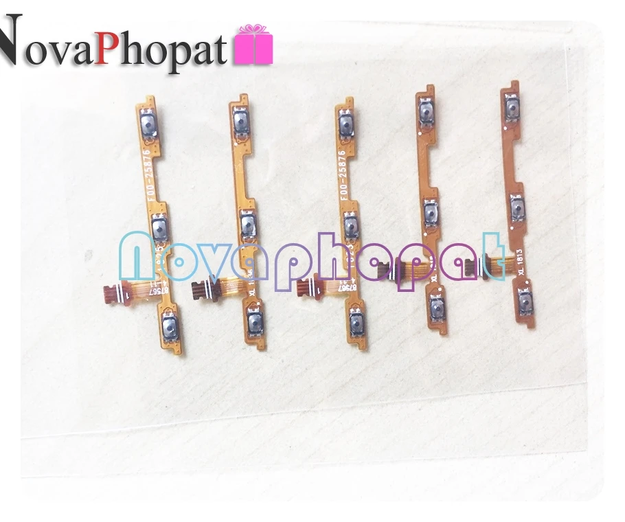 

Novaphopat переключатель громкости включения/выключения Flex для ZTE Blade A330 Боковая кнопка кнопки громкости шлейф Замена платы; 10 шт./лот