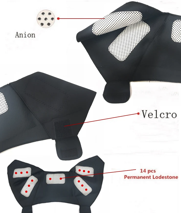 Турмалиновая Магнитная терапия поддержка шеи плечевой ремень боль в шее