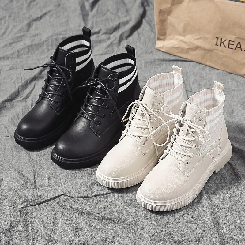 

Beige Martin Boots Are Thin And Short Boots With Velvet Joker New White Women's Shoes In Autumn And Winter 2021