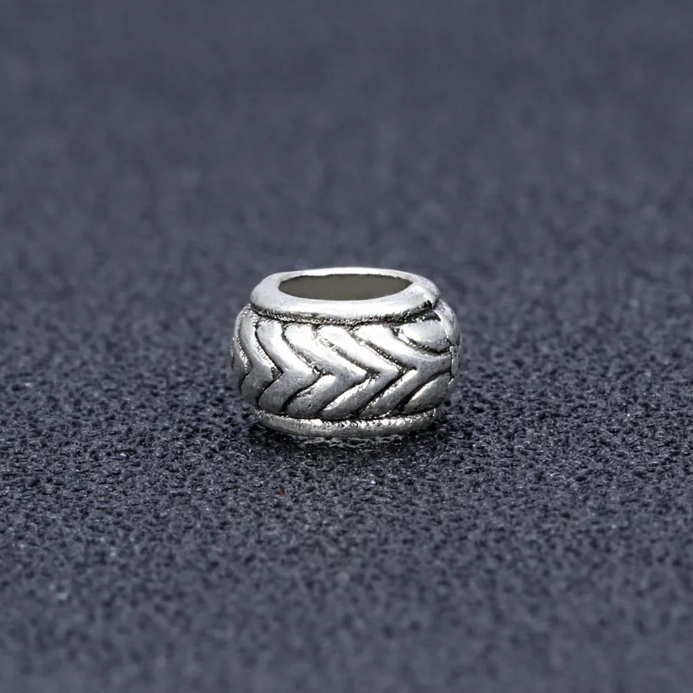 5 шт. серебряные оплетки для волос бороды бусины дредов кольца аксессуары