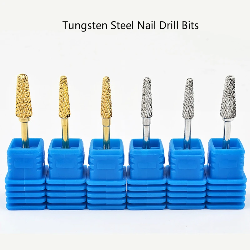 1 штука Вольфрамовая фреза для ногтей из нержавеющей стали электрической машинки