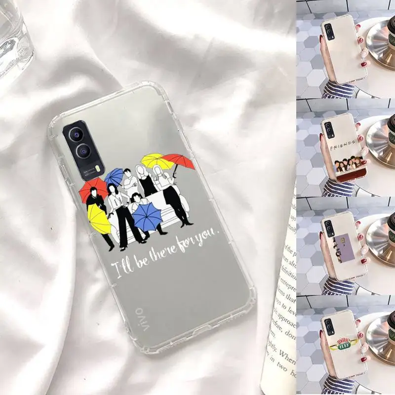 

Friends TV Show Door Phone Case Transparent For VIVO X 60 50 30 27 23 21 20 9 pro plus S i + Soft TPU Clear Mobile bags