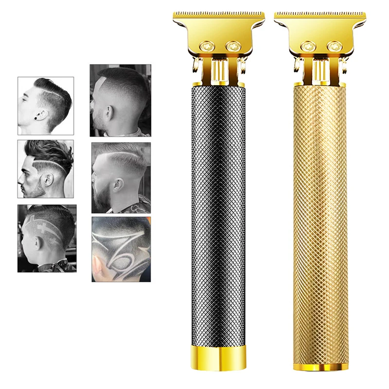 Электрический триммер для волос Беспроводная Бритва 0 мм аккумуляторная машинка