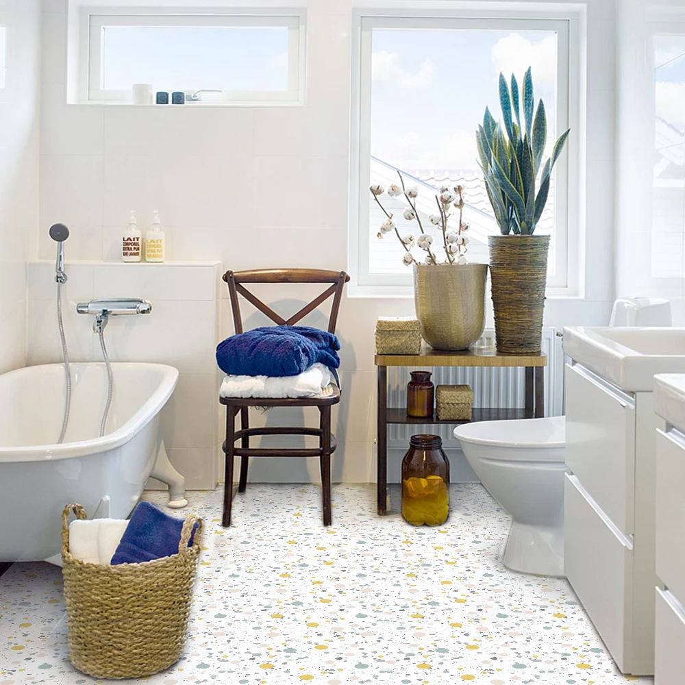 Самоклеящиеся наклейки terrazzo пасторальный стиль Цветные Волнистые точки