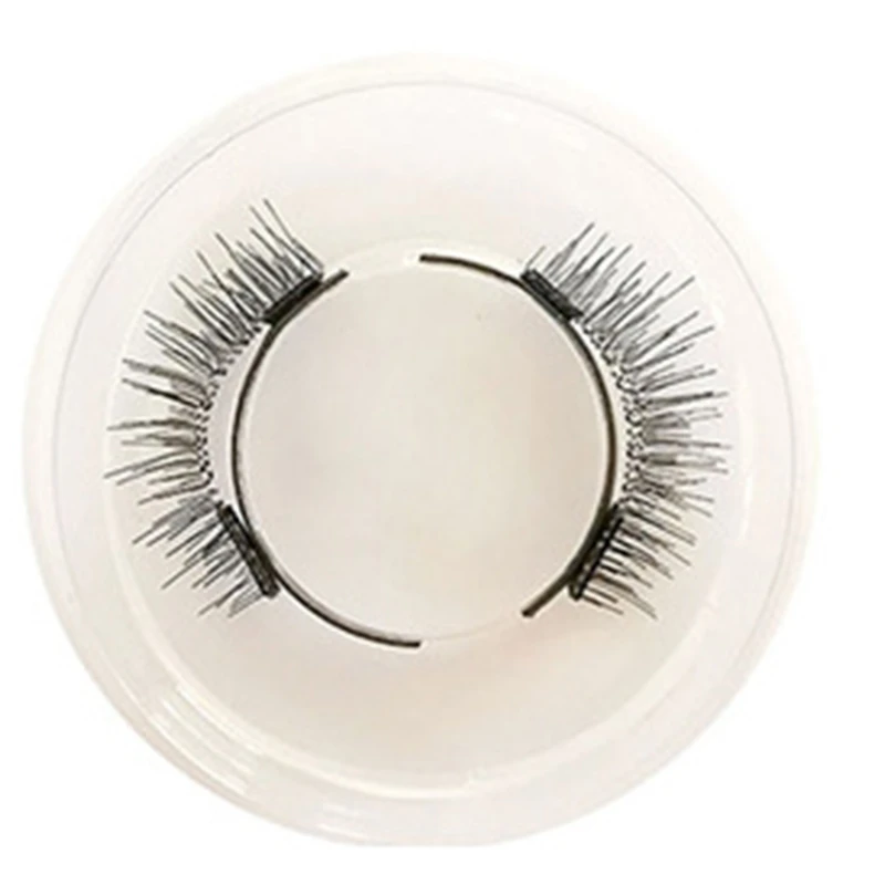 

KX4A Magnetic Eyelashes Applicator Tool Kit Reusable False Eye Lashes Glue-Free Clip Set Makeup Cosmetic Natural Looking Bushy