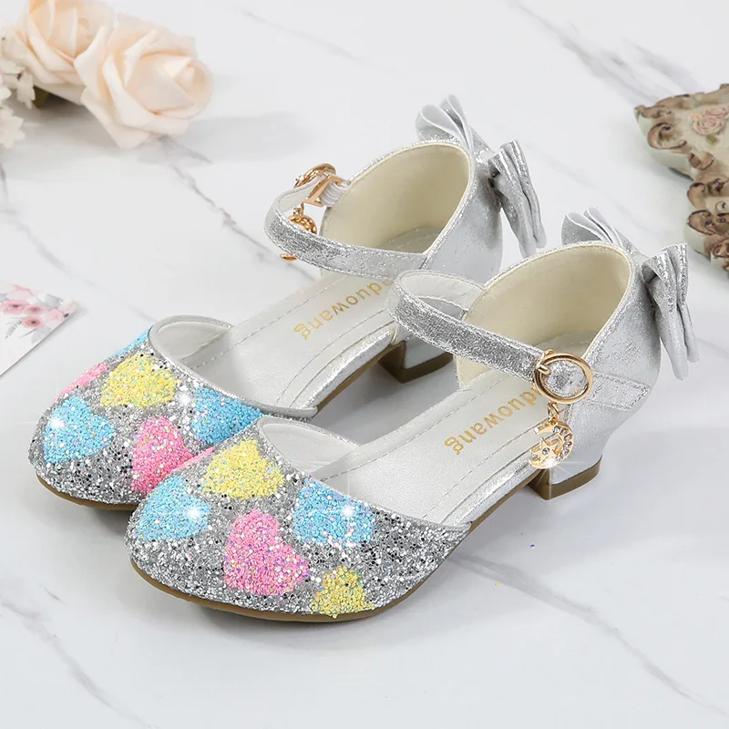 Новинка 2020 классические туфли для девочек свадебные босоножки принцессы с