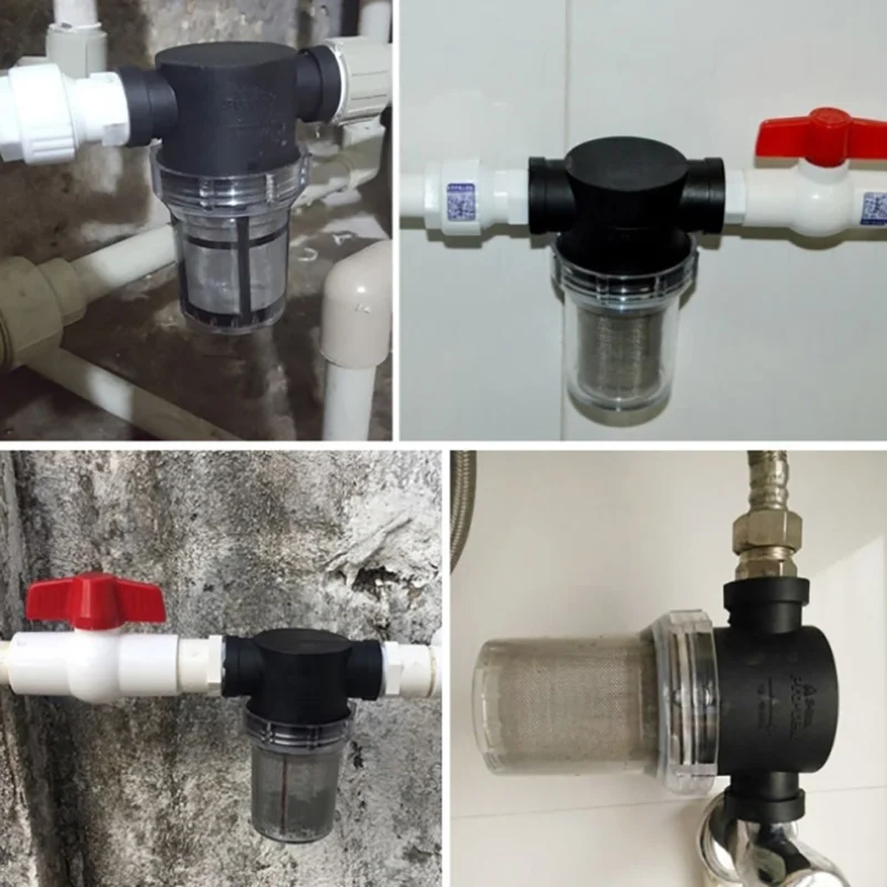 Garden Pond 1/4inch 3/4inch Inline Mesh Strainer Water Pump Filter Irrigation High Flow Pipeline 1 Pcs | Строительство и ремонт