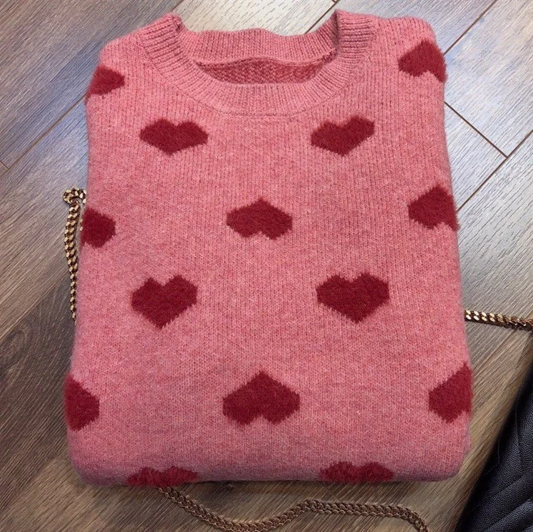 

Loose Knitted Sweater Women Sweater 2021 Autumn and Winter New Three-dimensional