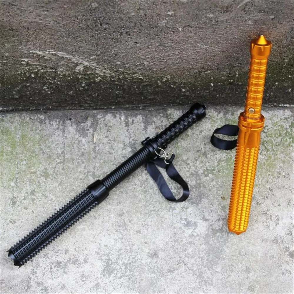 Супер фонарь телескопическая дубинка для фонарик Самообороны 18650 Батарея