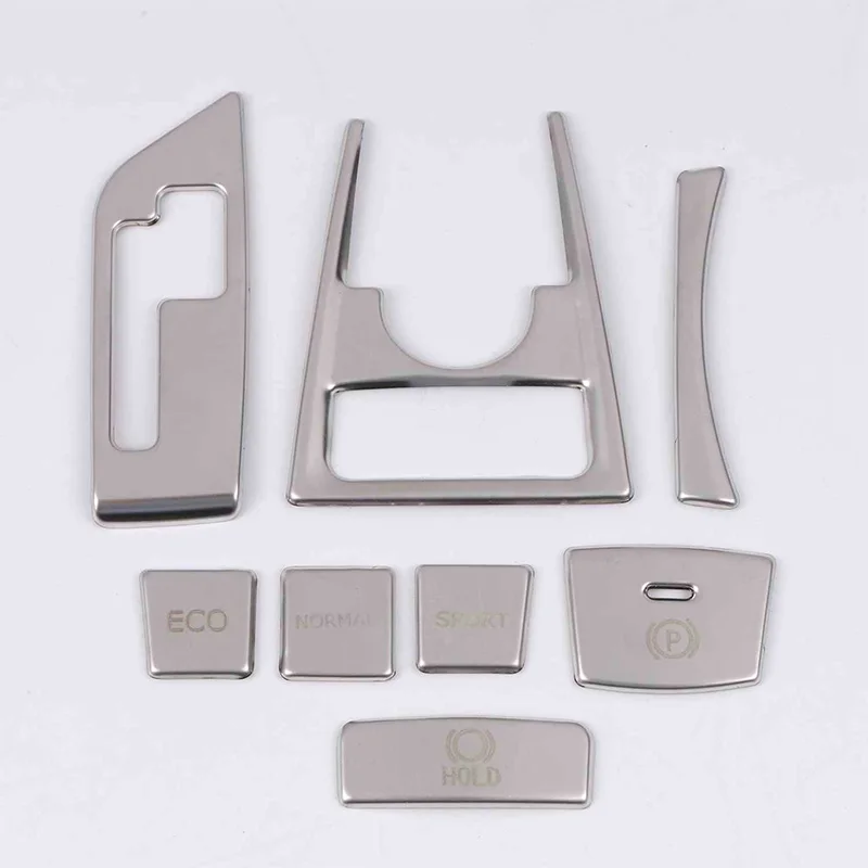 

For Toyota Camry 18-19 8* Stainless Center Gear Shift EPB Button Decorate Cover Trim