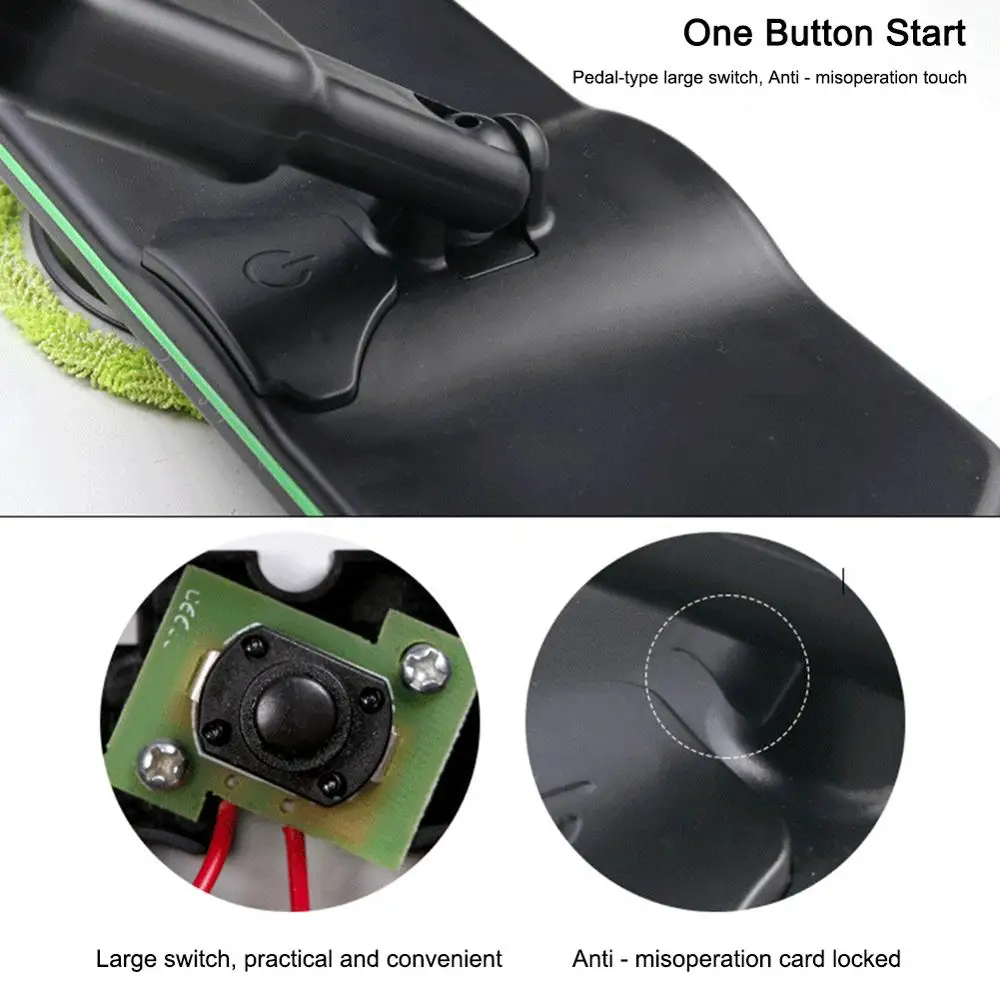 

Electric Mop Wireless Rotating Rechargeable Floor Wiper Cordless Sweeping Handheld Wireless Electric Mop Floor Washer AAA