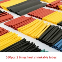 530 sets of 2 times heat shrinkable tube polyolefin heat shrinkable tube various heat shrinkable tube wire and cable insulation