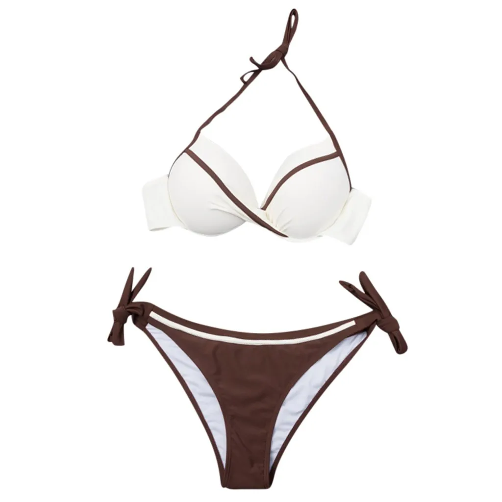 SAGACE 2020 новинка сексуальный купальник бикини женский пуш ап с принтом на бретелях