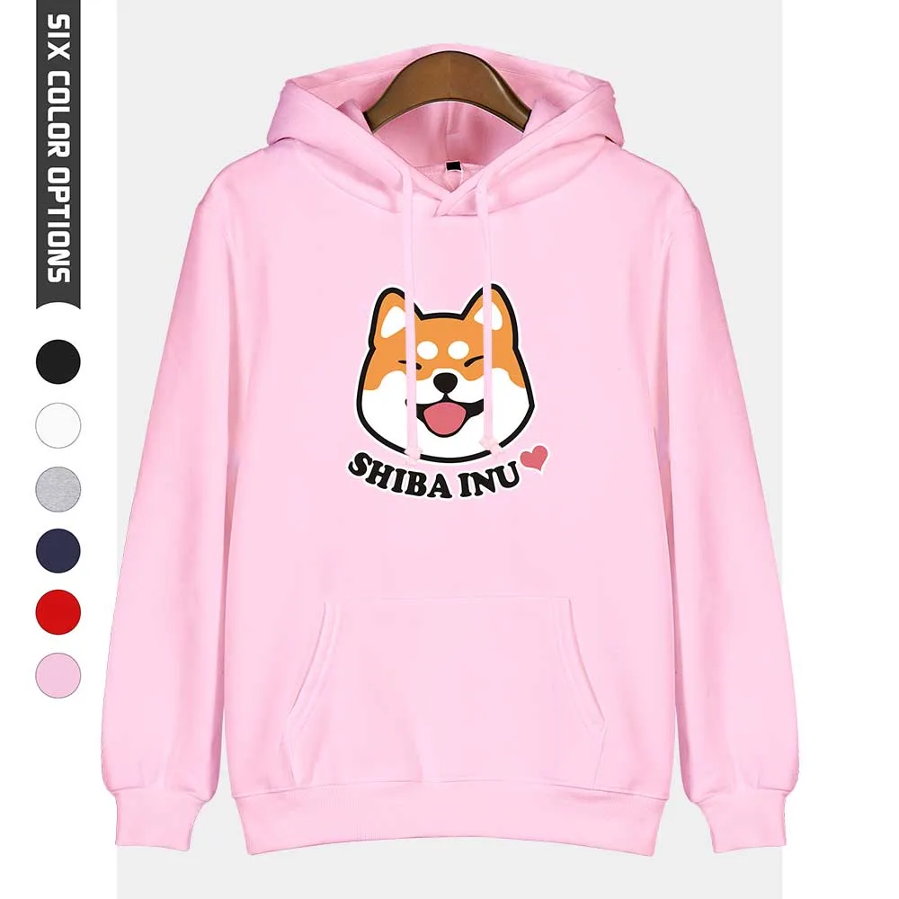 Популярные толстовки с капюшоном принтом животных корги мужские и женские