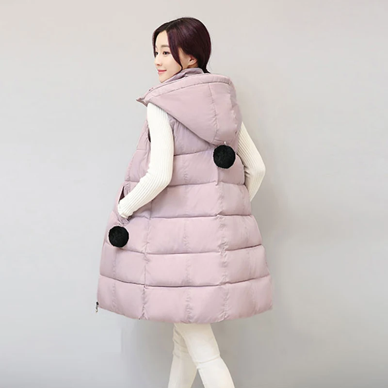Новинка 2020 хит зимний теплый хлопковый женский жилет с капюшоном размера плюс