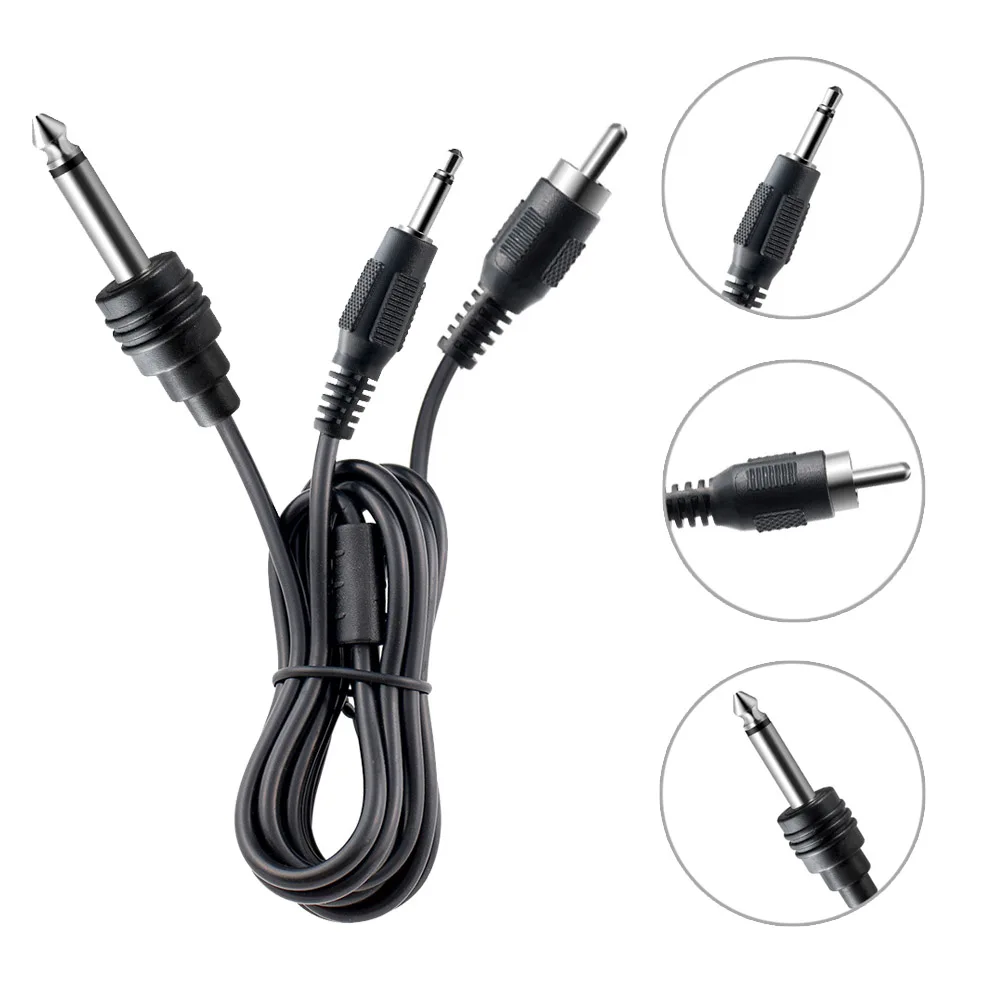 

180 cm Tattoo Machine Hook Line Tattoo Clip Cord DC RCA Audio cable Connection for Tattoo Machine Tattoo Power Supply Accessory