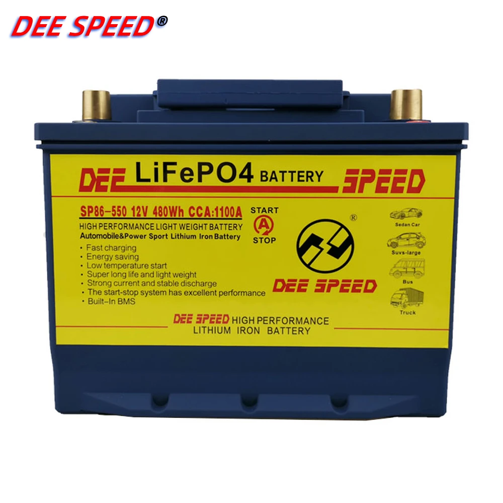 LifePO4 12V литиевая железная батарея для автомобиля 86-550 40Ah стартер двигателя с bms bmw