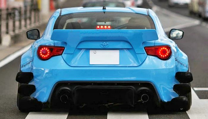 FRP диффузор для BRZ FT86 GT86 FRS Rocket Bunny Ver 2 стекловолокна заднего рассеивателя комплект для настройки отделка для FT86 BR-Z GT86 Racing