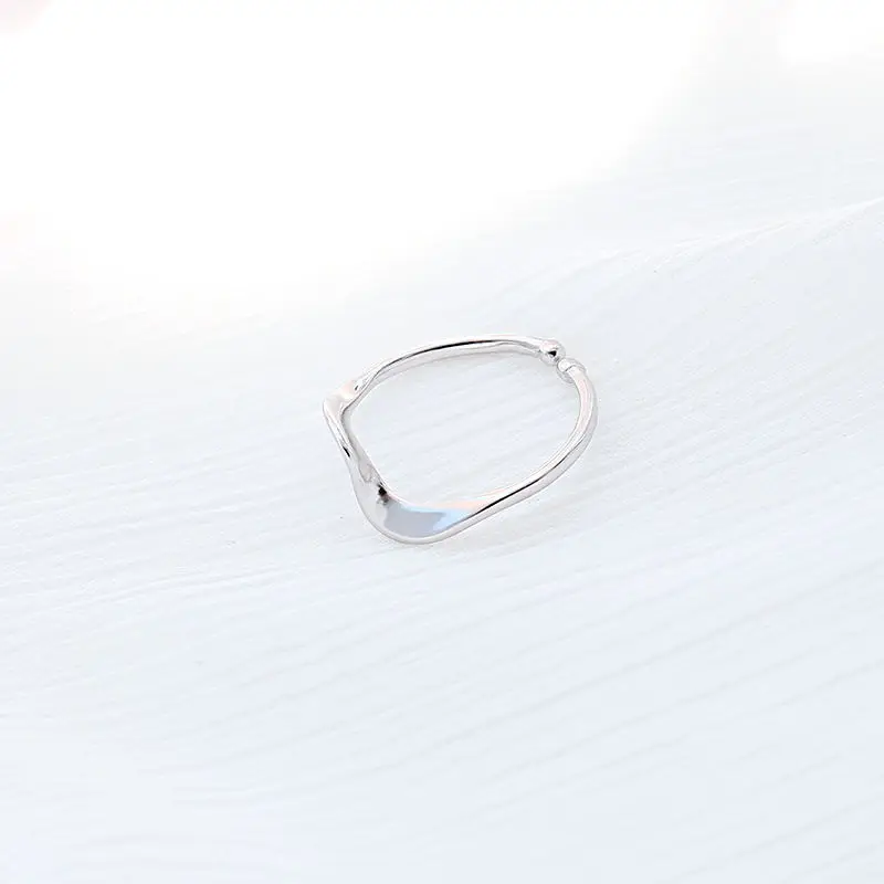 

925 Sterling Silver Normcore Style Ring Internet Celebrity Adjustable Ring Personality Hipster Index Finger Knuckle Ring Female