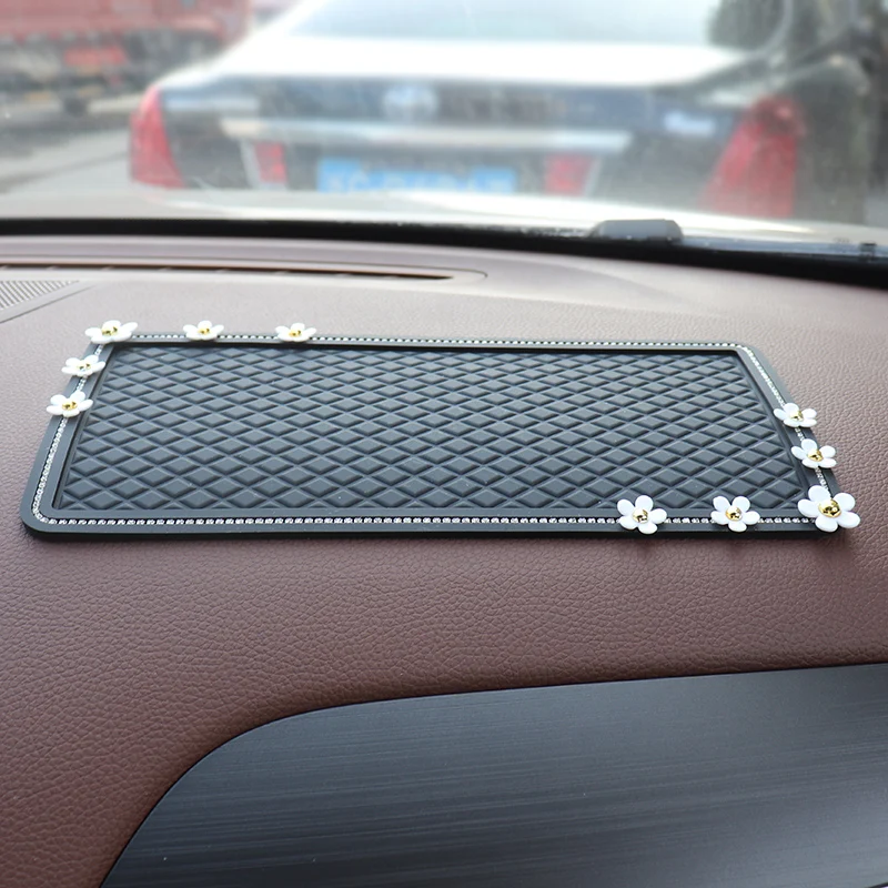 Цветок Противоскользящий коврик для компьютерные очки держатель липкий