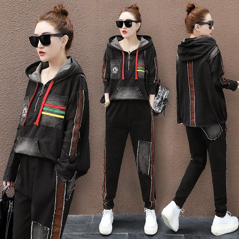 Max LuLu 2020 весенние модные женские Лоскутные костюмы винтажные комплекты из двух