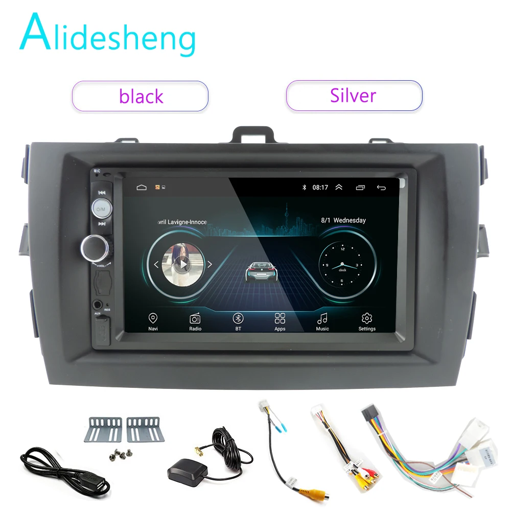 Автомобильный Радио Android 8,1 мультимедийный плеер для Toyota Corolla E140/150 2006 2007 2008 2009 2010 2011 2012 2013 wifi gps навигация