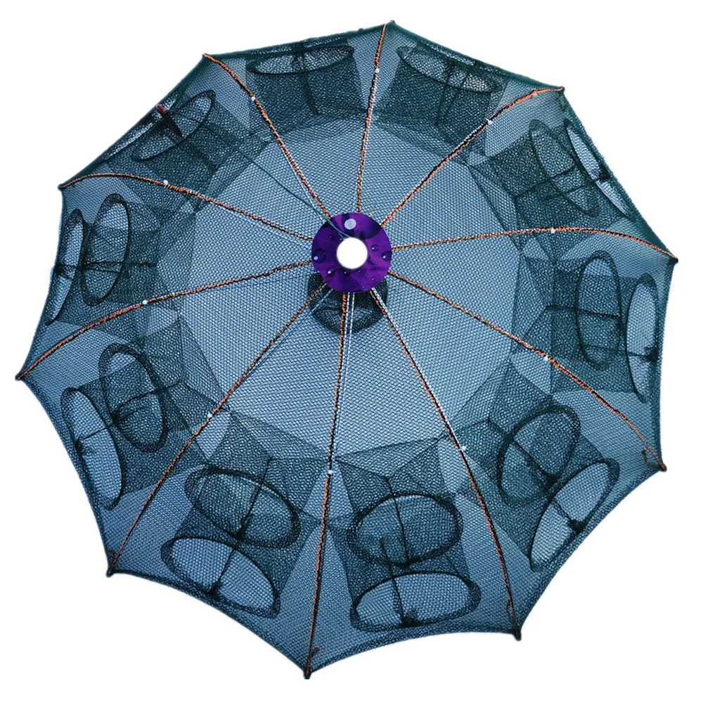 Складная портативная Шестигранная рыболовная сеть автоматическая ловушка для