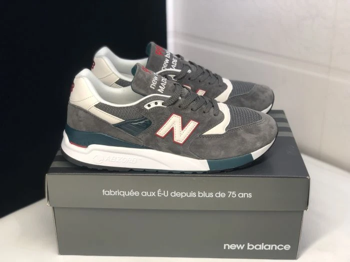 Новинка 2020 оригинальные мужские кроссовки New Balance NB998 из нубука Прогулочные