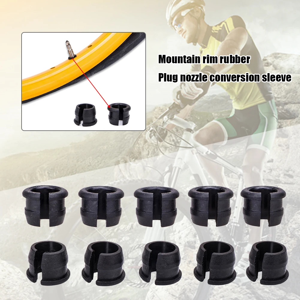 

10pcs Bike American Valve Adapter MTB Accessories Bike Valve Converter Mountain Road Bicycle Replacement Parts