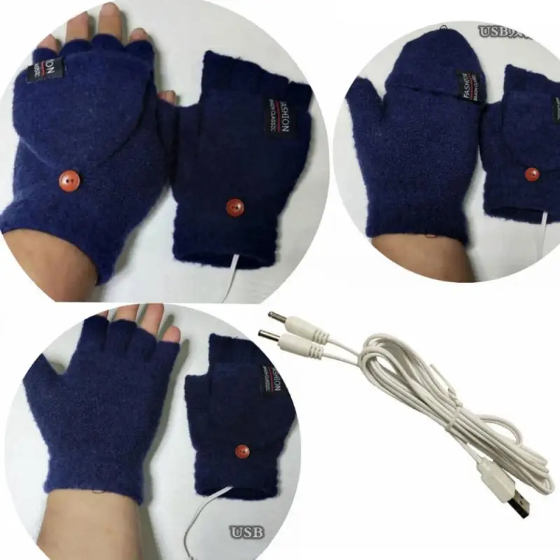 

Winter Cycling Gloves USB Clamshell Gloves Warm Double-sided Heating Gloves USB Double-sided Heating Gloves Cycling Accessories