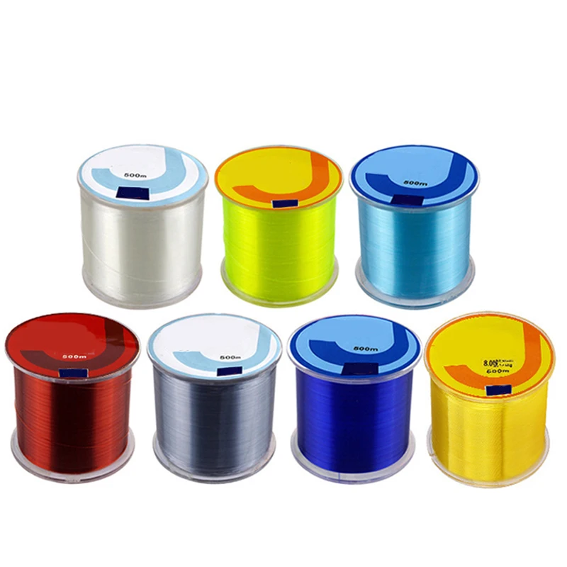 

Nylon fishing line 500M white blue color diameter 0.16mm-0.28mm super strong tension 2kg 5kg multifilament fishing line 500m