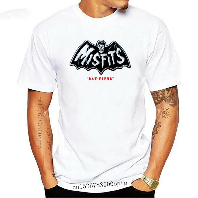 

Футболка Misfits мужская с логотипом летучая мышь в стиле панк-рок, размер от S до 2Xl