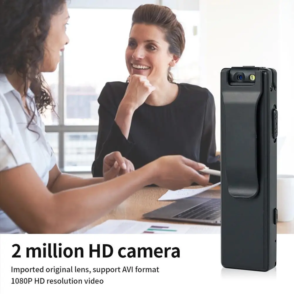 

Usb 2,0 высокоскоростная нательная камера с зажимом для задней панели Hd 1080p Цифровая видеокамера с ИК ночным видением для работы мини Dv-видеока...